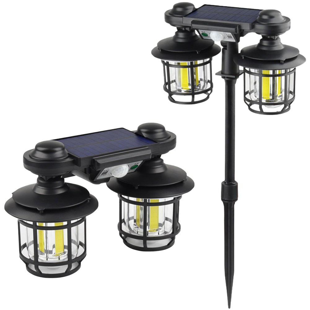 Solar Outdoor Lights 192COB Solar Powered Lights Waterproof Landscape Security Lamps For Yard Garden Driveway Pathway One-piece round