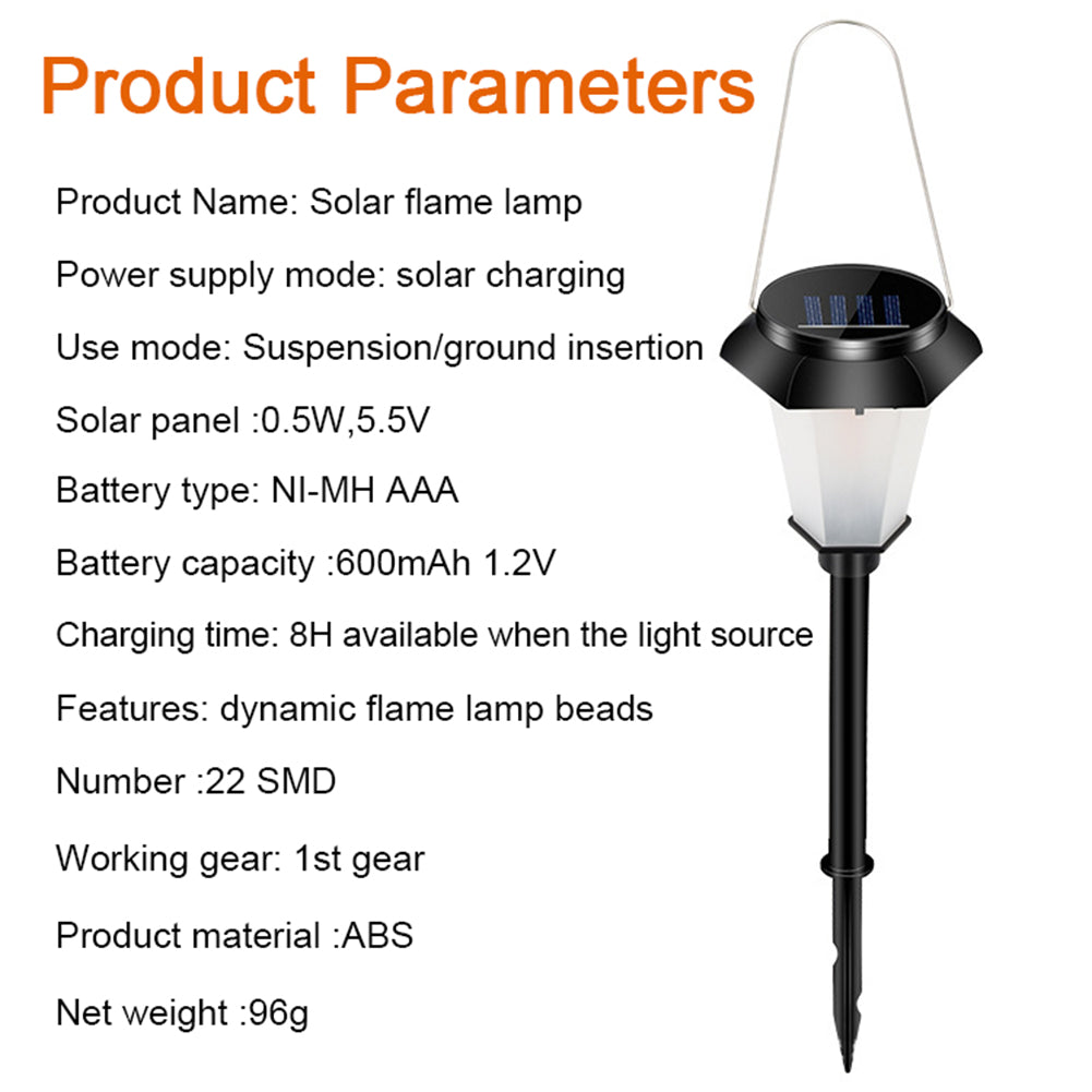 Outdoor Solar Torch Lights Waterproof Garden Patio Flickering Dancing Flame Lamp with 12 LED Bulbs 4 Packs