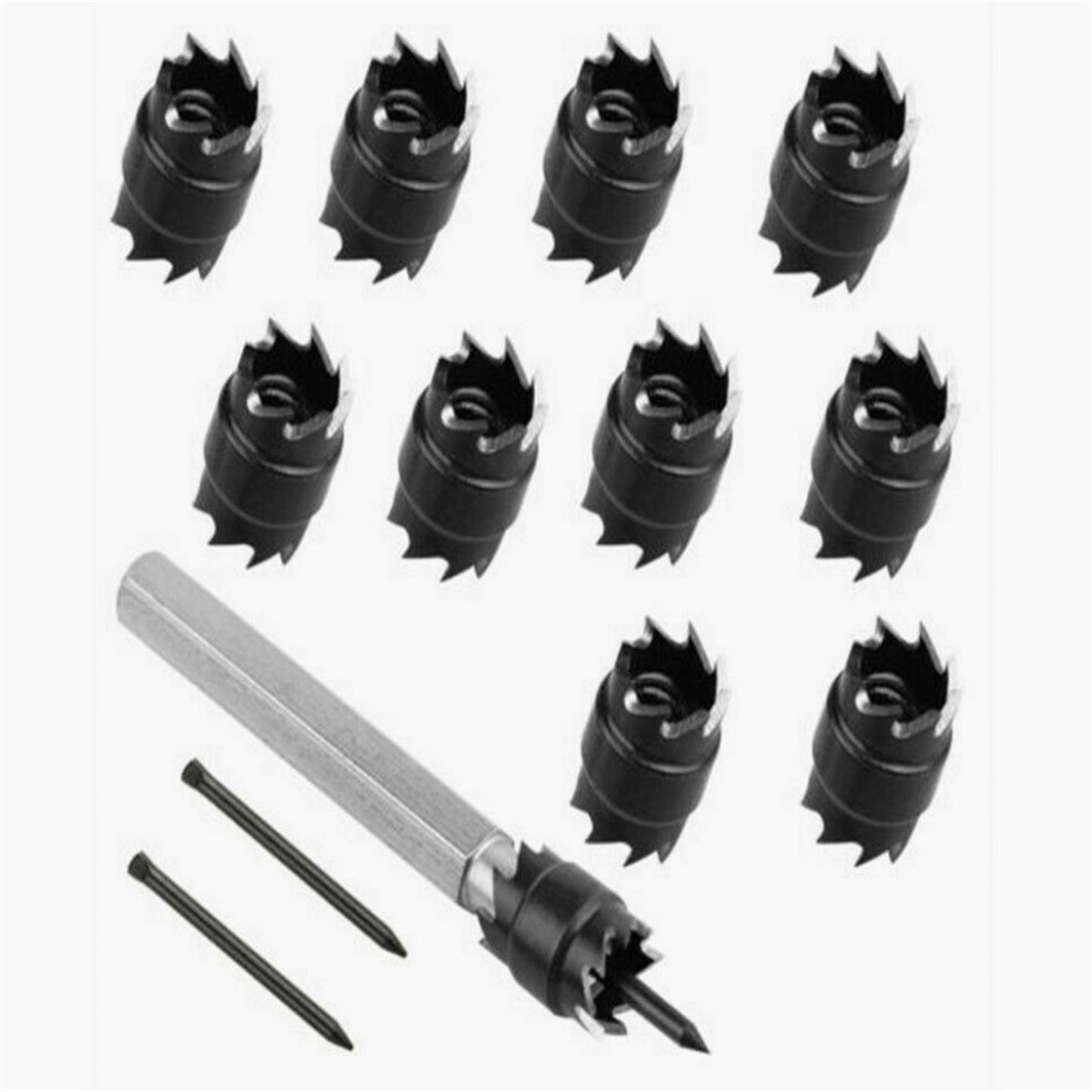 13pcs 3/8"" Spot Weld Drill Bits High Hardness Wear Resistant Metal Hole Cutter Remover Kit Power Tool Accessories 13PCS