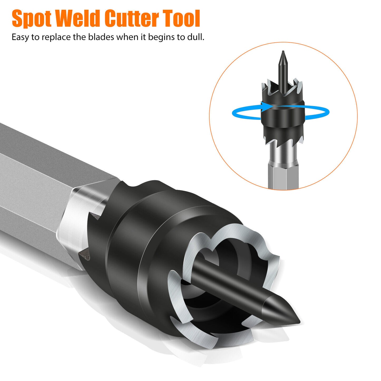 13pcs 3/8"" Spot Weld Drill Bits High Hardness Wear Resistant Metal Hole Cutter Remover Kit Power Tool Accessories 13PCS