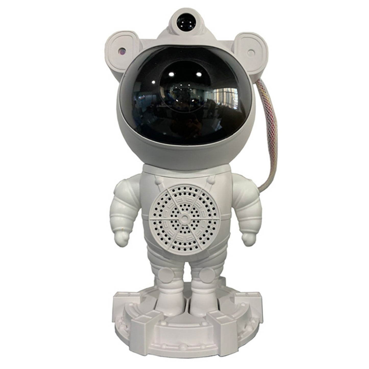 DC5V 1A 3-in-1 Astronaut Star Projector With Remote Control Bluetooth-compatible Music Speaker USB Rechargeable Night Light Projector Colorful