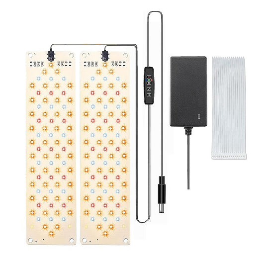 20W LED Plant Growth Lamp 5000K 9 Levels Adjustable Brightness 4h/8H/12H Time Setting Aluminum Alloy Full Spectrum Grow Light For Indoor Plants (US Plug) Two-head