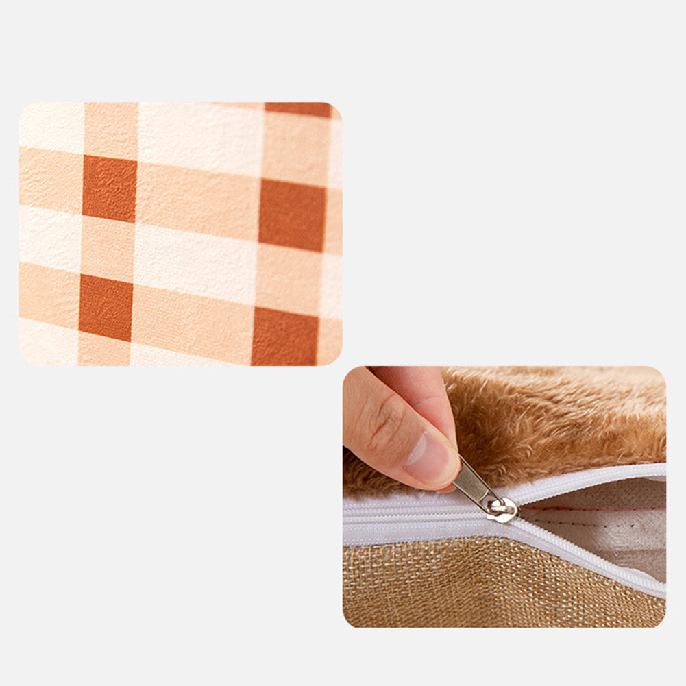 Cat Bed Sleep House Double Roof Warm Cave Dog Kennel Detachable Washable Pet Nest For Puppy Kittens Pet Supplies M As shown