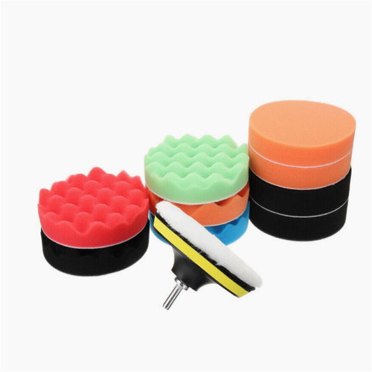 12 Pieces 3 Inch Buffing Polishing Pads Buffer Polisher Kit Headlight Restoration Kit For Polishing Waxing Sealing Glaze 3 inch 12 piece set M10