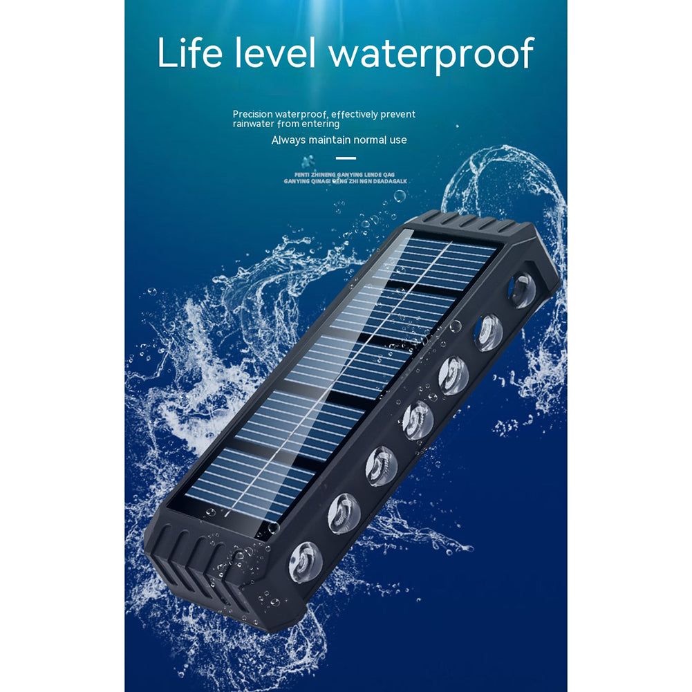 14LED Solar Outdoor Lights Waterproof Up And Down Lighting Wall Lights For Yard Deck Garden Garage Walkway Porch 14LED(warm light)