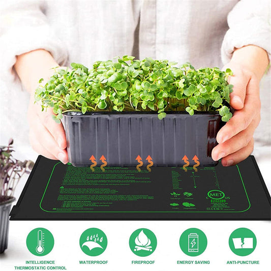 Seedling Heat Mats With Digital Thermostat Controller Plant Heating Mats For Seed Starting Brewing Breeding Greenhouses EU Plug 220-240V
