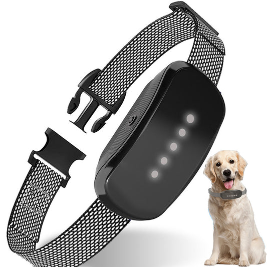 Bark Collar Rechargeable Waterproof Adjustable Sensitivity Anti Barking Control Collar Dog Training Bark Collar Black