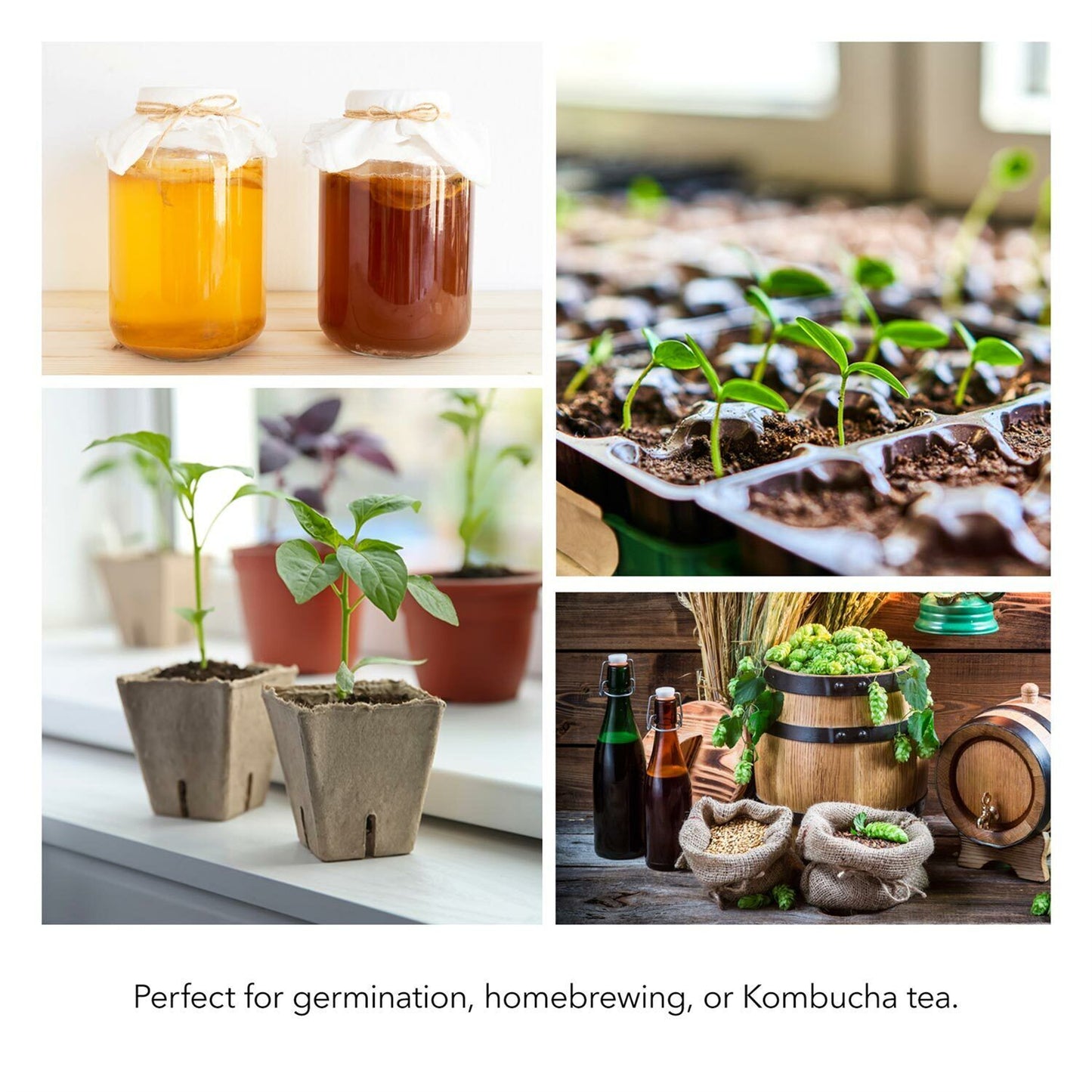 Seedling Heat Mats 10x20.75Inch Waterproof Plant Heating Mats For Seed Starting Germination Hydroponics Brewing US Plug/110v