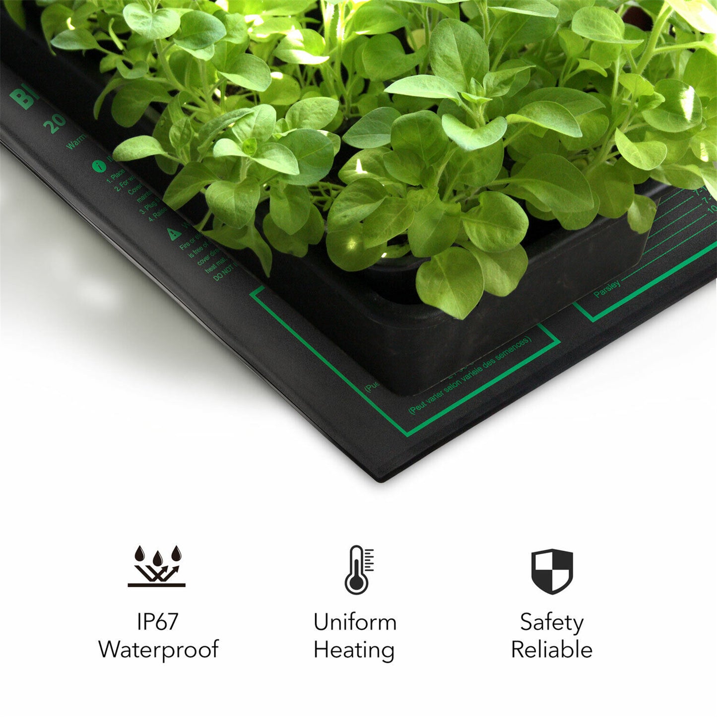 Seedling Heat Mats 10x20.75Inch Waterproof Plant Heating Mats For Seed Starting Germination Hydroponics Brewing US Plug/110v