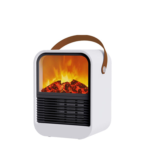 Electric Fireplace Heater Overheat Protection Mini Tabletop Fireplace Space Heater US Plug