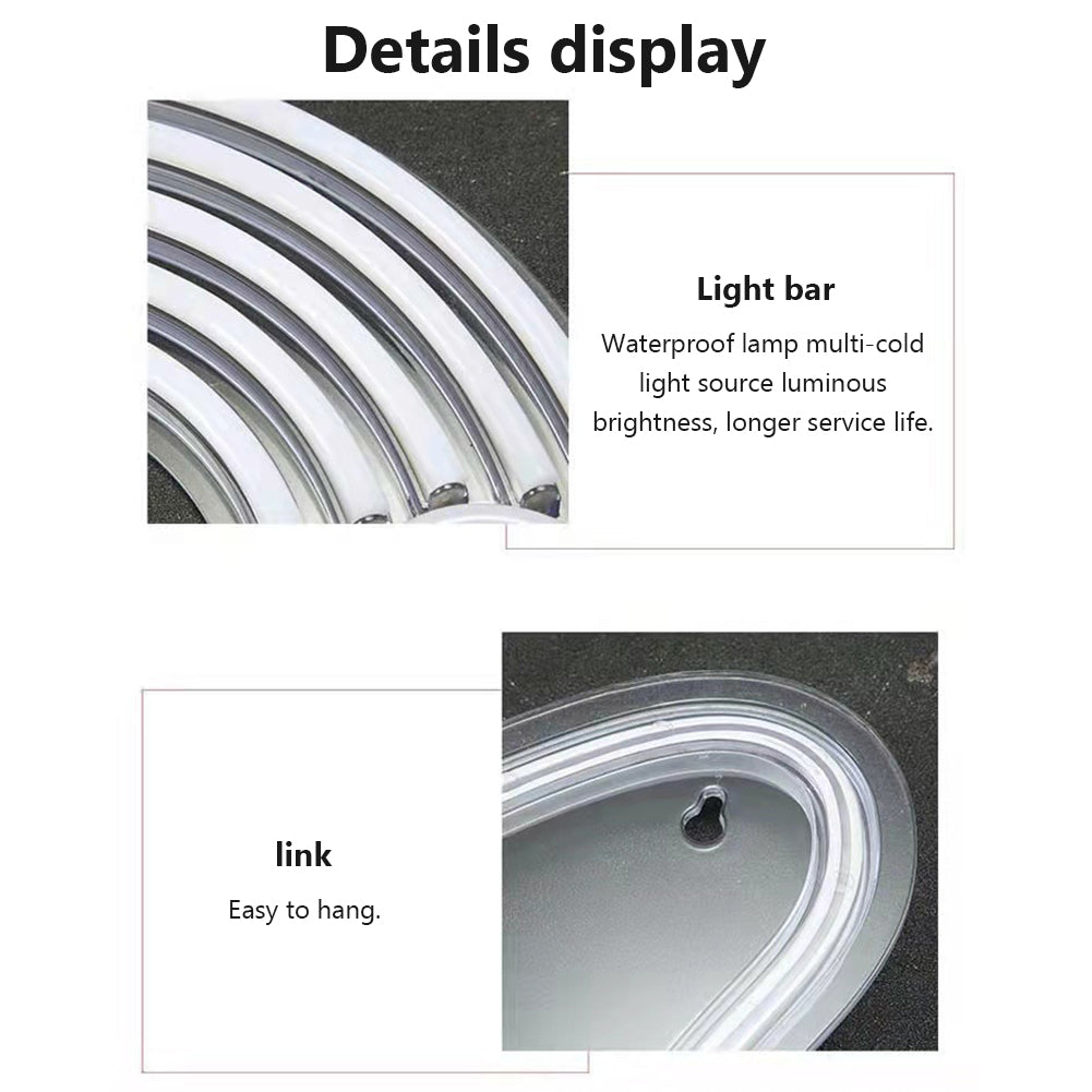 Transparent Good Vibes Neon Sign Wall Decor LED Neon Signs For Engagement Party Birthday Party Bedroom Decorations white 5