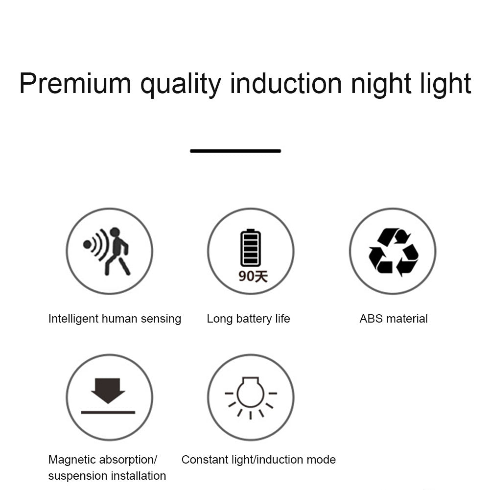 Mini LED Night Lights With Charging Indicator Light Super Bright Energy Saving Motion Sensor Bedroom Bedside Lamp 650mAH