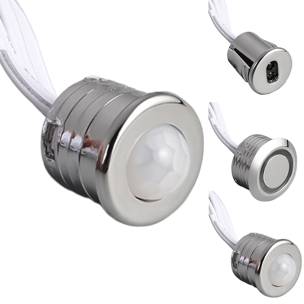 12V/24V Motion Sensor Switch 5A DC 6V-4V High Sensitivity 120° Wide Angle Touch Control Switch Suitable For Corridors Bathrooms Basements Warehouses Garages Touch sensor switch