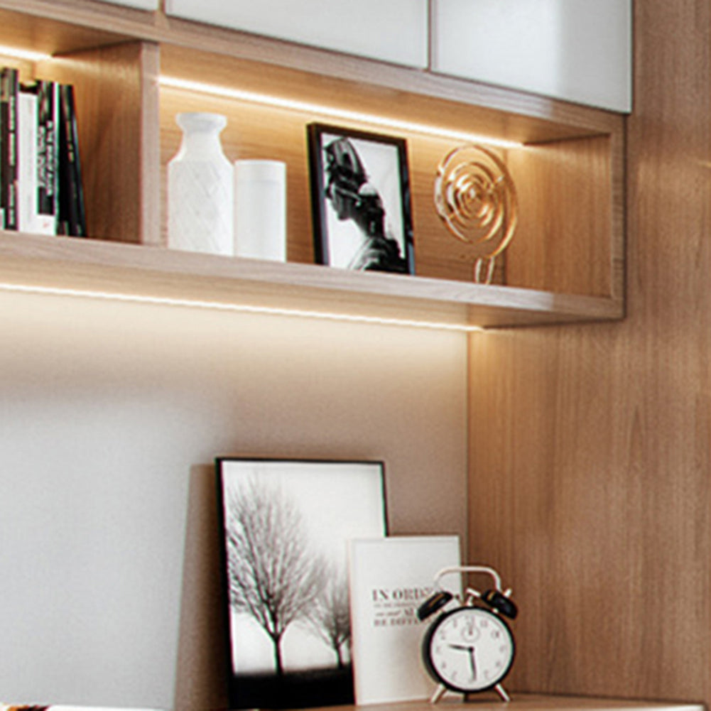 LED Under Cabinet Light Ultra Thin Super Bright Motion Sensor Closet Lights For Wardrobe Cabinet Cupboard (6 x 9mm) 30CM neutral light