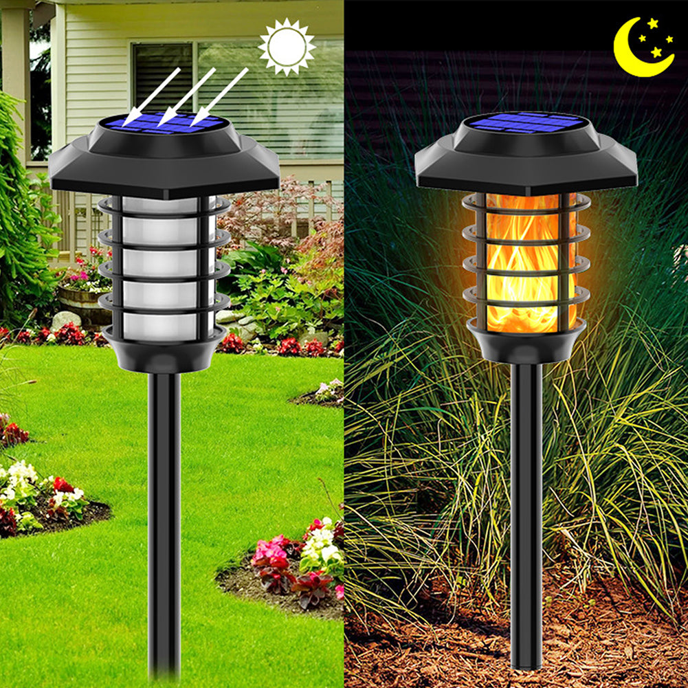 1 Pack/2 Pack/4 Pack Solar Dynaming Flame Lights Outdoor Waterproof Flickering Flame Torch Light Landscape Lamp For Lawn Patio Yard Garden 48LED 1pc