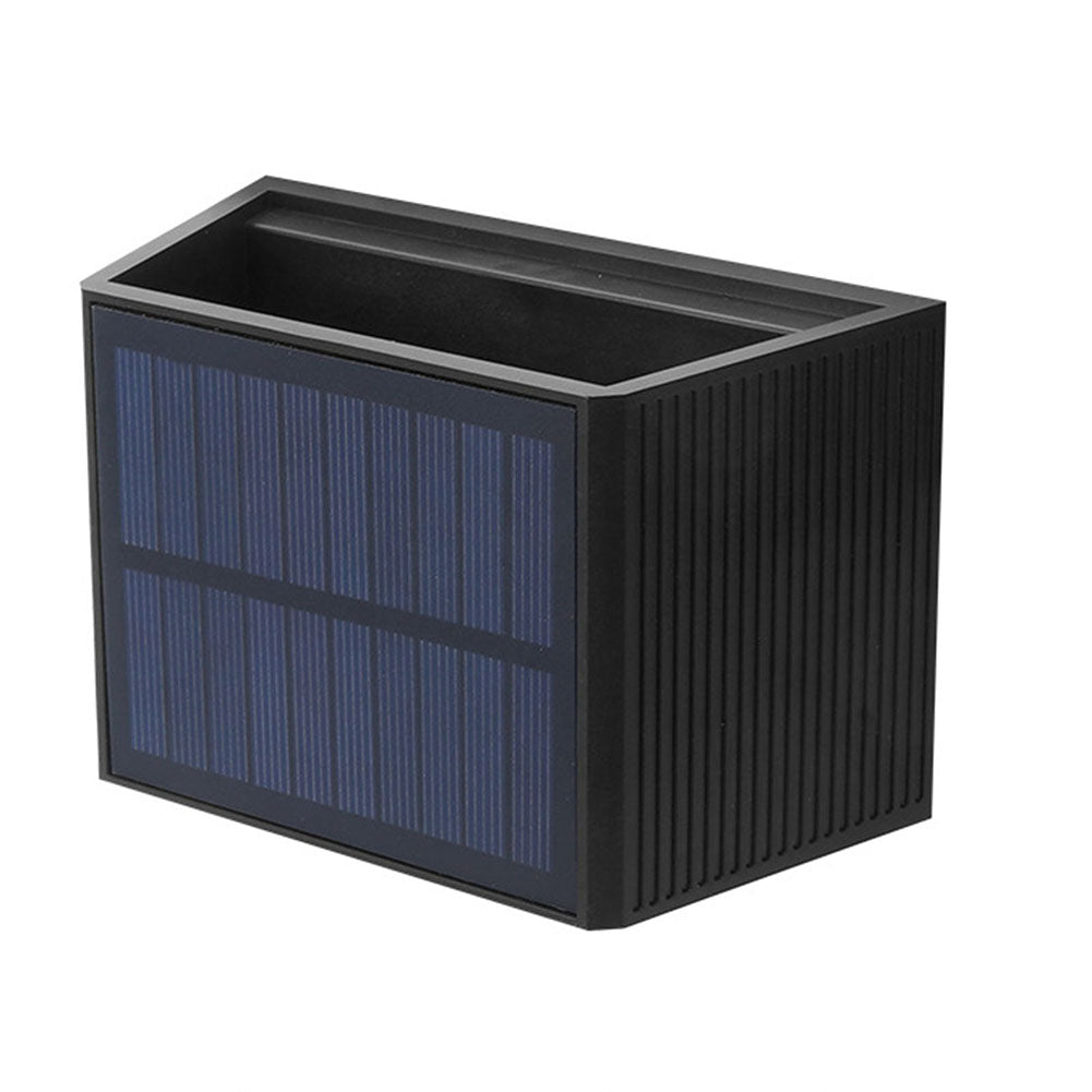 LED Solar Wall Lights Up Down Lighting Outdoor Solar Powered Sconce Waterproof Wall Lamp For Fence Stair Porch Patio Decoration solar wall light