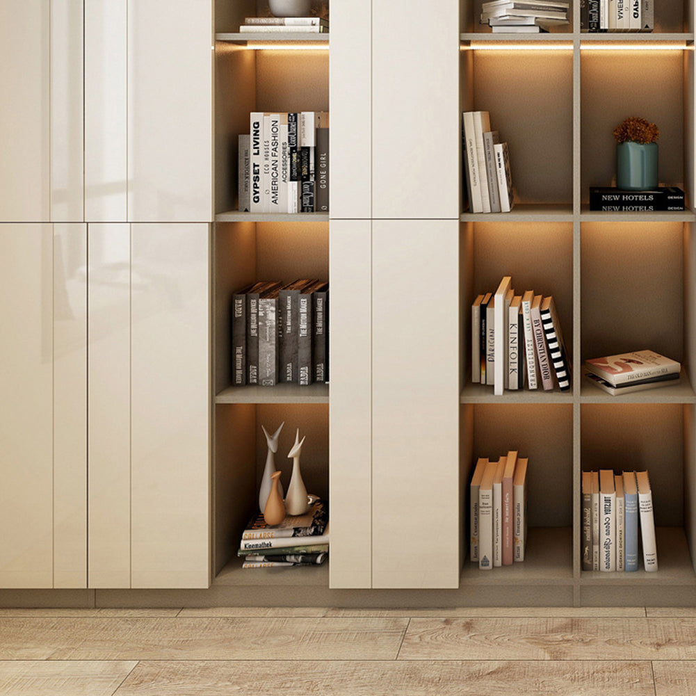 LED Under Cabinet Light Ultra Thin Super Bright Motion Sensor Closet Lights For Wardrobe Cabinet Cupboard (6 x 9mm) 30CM white light