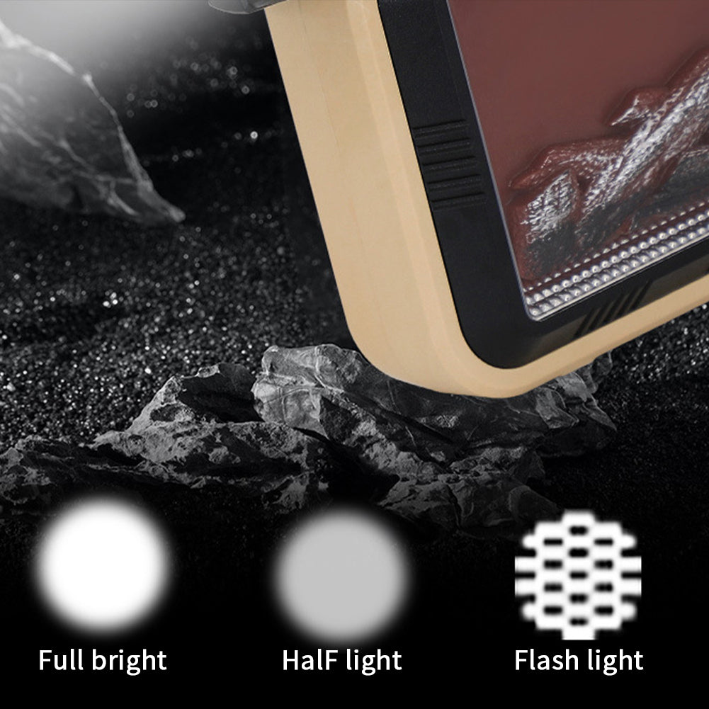 20w Portable Led Flashlights 3 Lighting Modes IPX5 Waterproof Solar USB Rechargeable Strong Light Multifunctional Camping Work Light patch light
