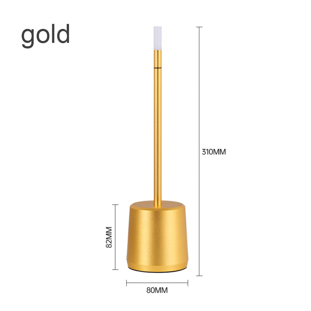 LED Desk Lamp 5-100% Adjustable Brightness Stepless Dimming Touch Sensor Bedroom Bedside Lamp For Living Room Bedroom gold