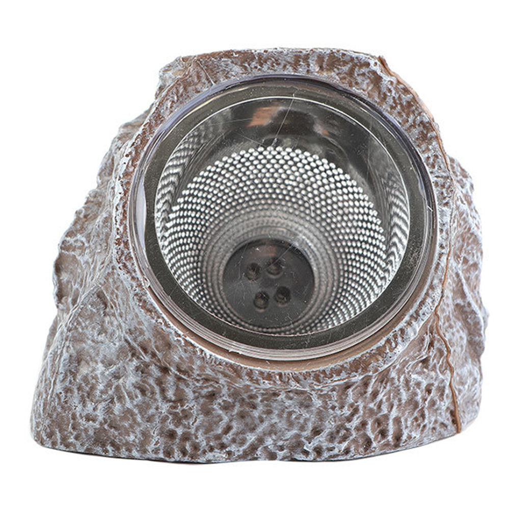 Solar Simulation Stone Lamp With Stake Super Bright Garden Landscape Lamp For Outdoor Courtyard Garden Decoration brown
