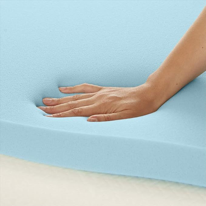Solid Color Memory Foam Mattress Cover