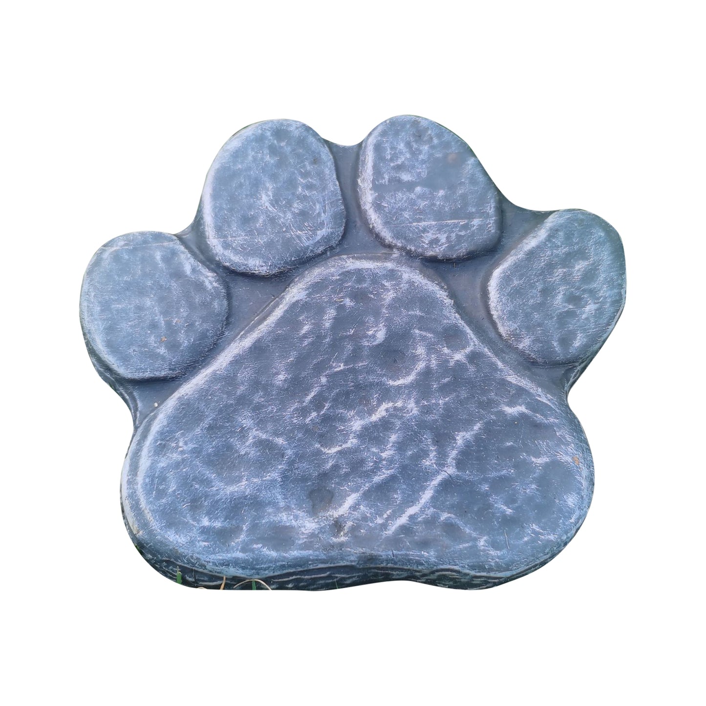 Outdoor Resin Pawprint Remembrance Tombstone With 4x3 Inch Personalized Picture Frame Pet Memorial Gifts For Lawn Backyard Courtyard gray product without words