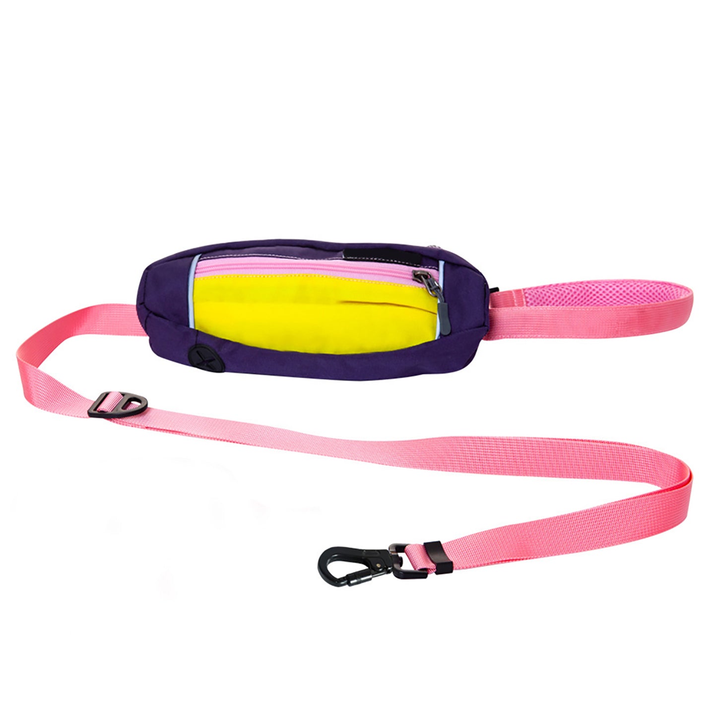 Premium Dog Leash Adjustable Length Handle Bungee Leash With Pouch For Walking Hiking Jogging Biking Running Purple yellow (traction rope) traction ropes: 1.3-2m