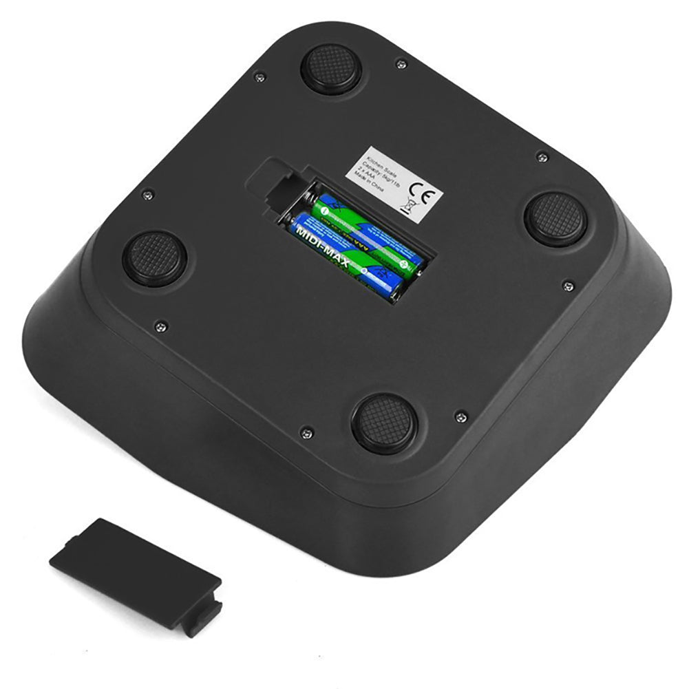 Pet Food Measuring Scale Highly Accurate 5000g Kitchen Digital Food Scale With Bowl For Feeding Pet Cooking Baking black