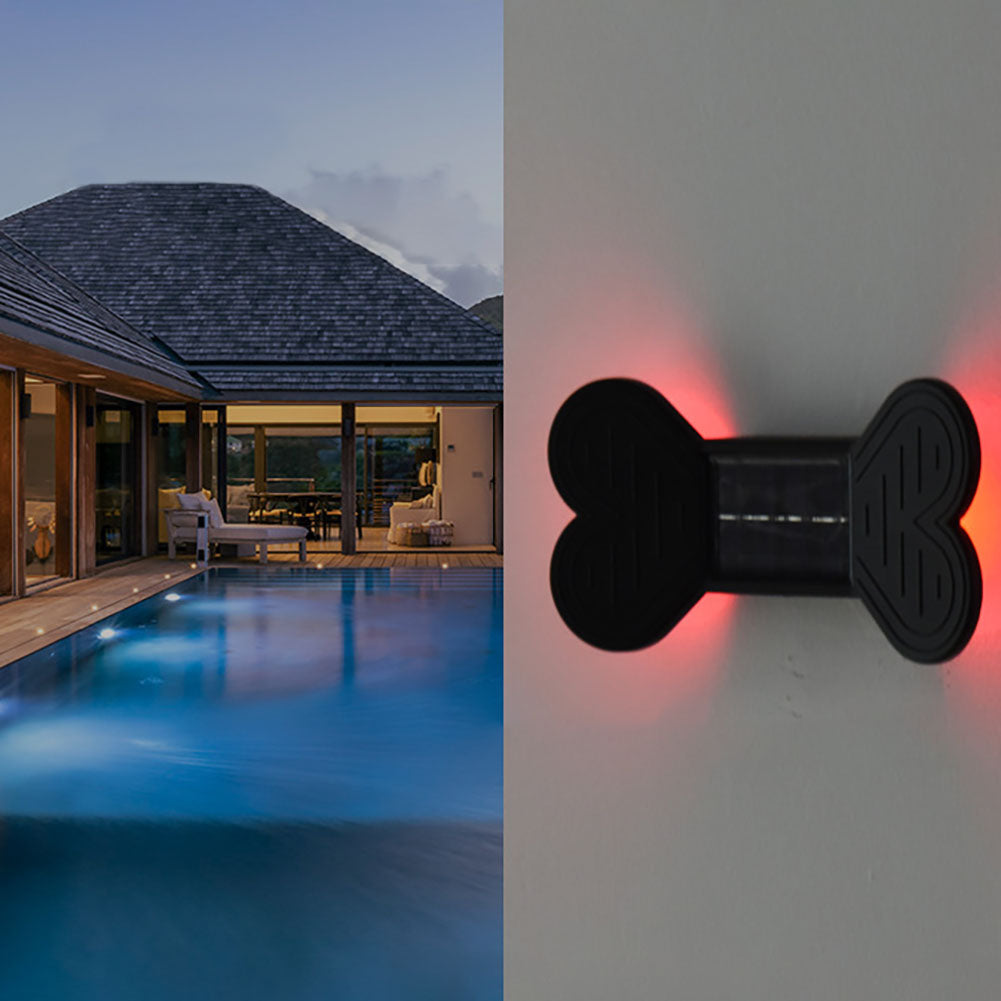 2pcs 3w Outdoor Solar Wall Lamp With Solar Panels IP65 Waterproof Night Light Wall Light Fixtures For Garden Balcony Yard Street Decor warm light