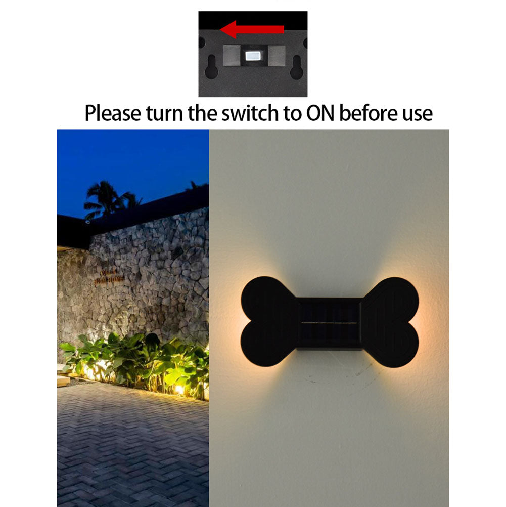 2pcs 3w Outdoor Solar Wall Lamp With Solar Panels IP65 Waterproof Night Light Wall Light Fixtures For Garden Balcony Yard Street Decor warm light