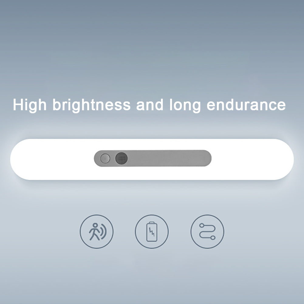 LED Cabinet Light 2 Working Modes USB-C Charging Motion Sensor Energy Saving High Brightness Under Counter Light warm light 30cm (2200mah battery)