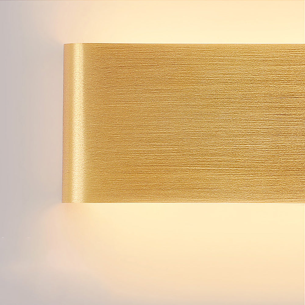 40cm 85-265v 14w Rectangle LED Wall Lamp Ultra-Thin Remote Control Bedroom Bedside Light Brushed Silver