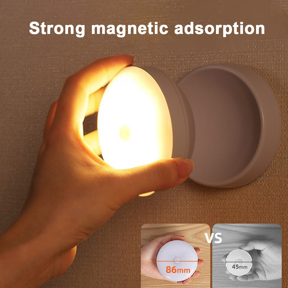 Led Wall Lamps 360 Rotated Motion Sensor Night Light Rechargeable Auto/On/Off Cabinet Light Flashlight Rechargeable model white