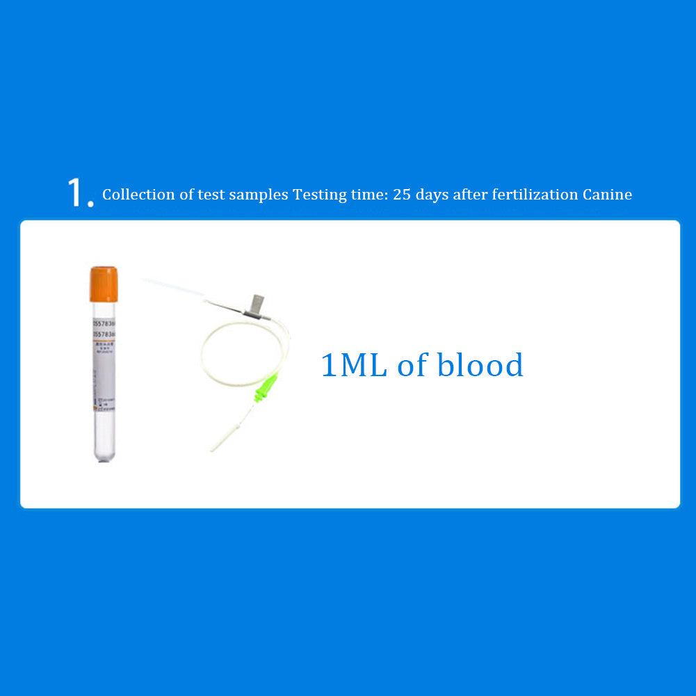 Dog Pregnancy Test Kit Fast Accurate Detection Within 5 Minutes Pregnancy Tests Strip Pet Clinic Equipment as picture show