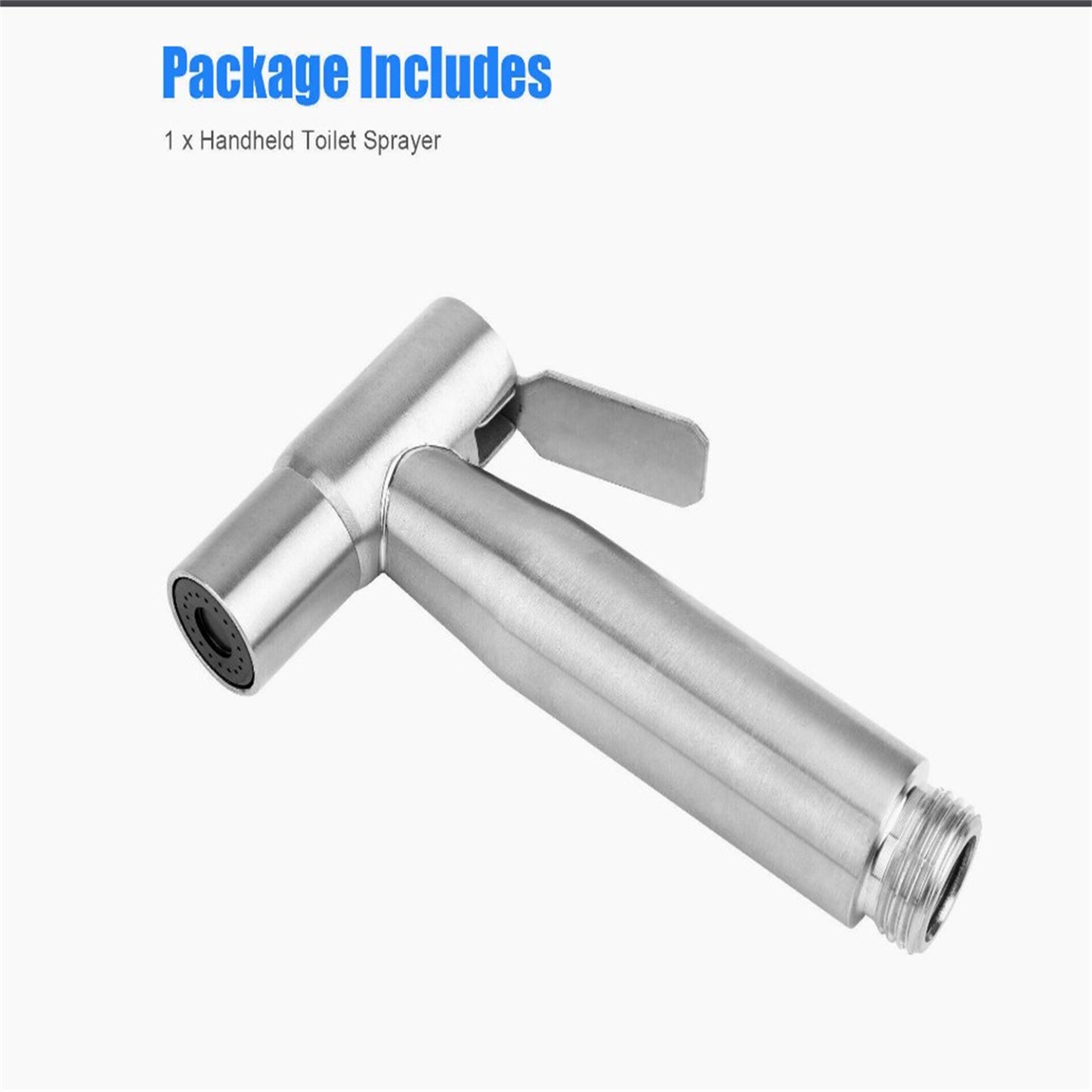 Bathroom Spray Ergonomic Design Water Saving Rust-proof Anti-corrosion 304 Stainless Steel Seat Bidet Attachment silver