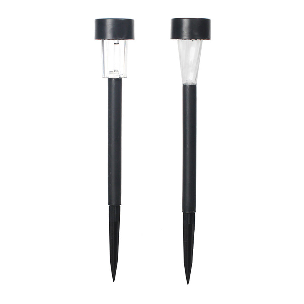 10pcs LED Solar Lawn Lights With 2v11mAh Solar Panel IP55 Waterproof Easy Assembly Outdoor Garden Decorative Landscape Lamp (4.5 x 4.5 x 29.5cm) white light