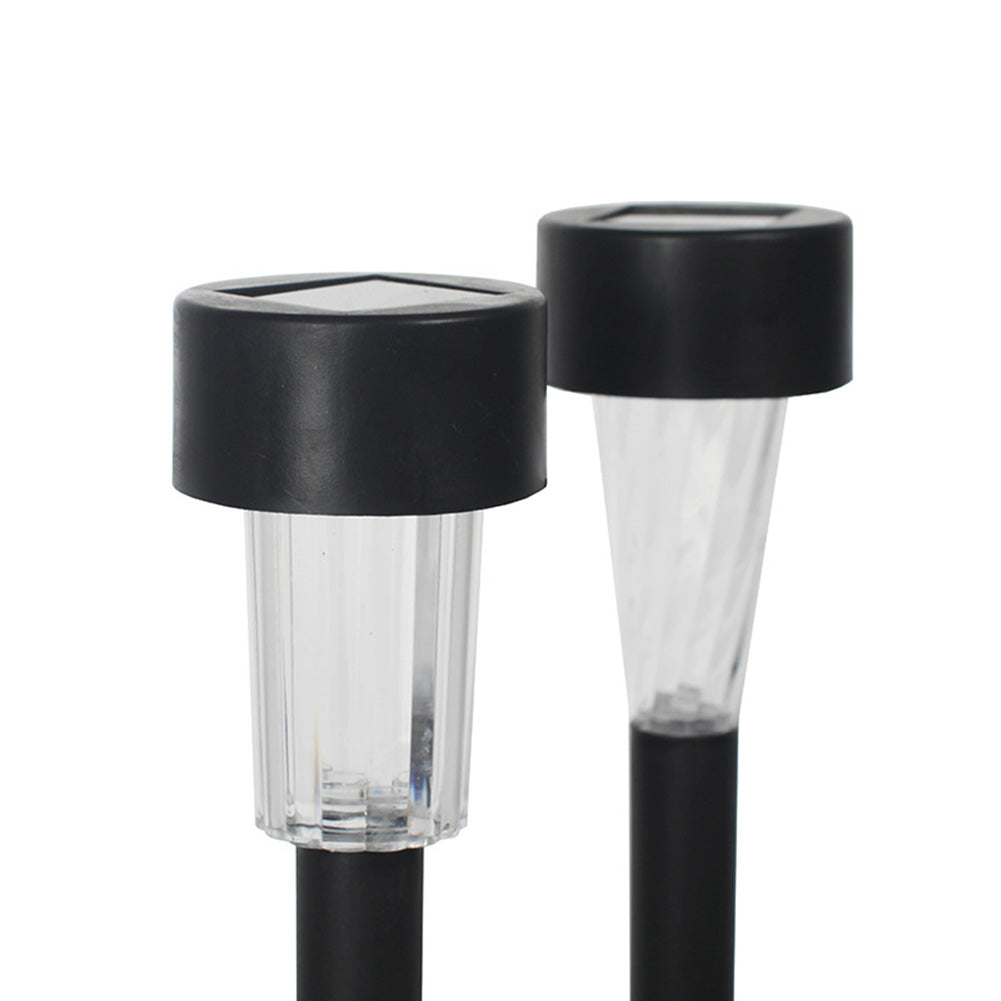 10pcs LED Solar Lawn Lights With 2v11mAh Solar Panel IP55 Waterproof Easy Assembly Outdoor Garden Decorative Landscape Lamp (4.5 x 4.5 x 29.5cm) white light