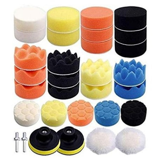 31pcs 80 Mm/3Inch Polishing Pads Kit Car Buffer Polisher Attachment For Car Polishing Sanding Waxing Sealing Glaze 3 inches-31 pieces