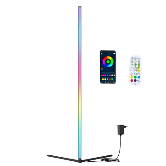 1.5M 120 Leds RGB Corner Floor Lamp with Remote Control SMD5050 16 Million Lighting Colors Floor Lights US Plug
