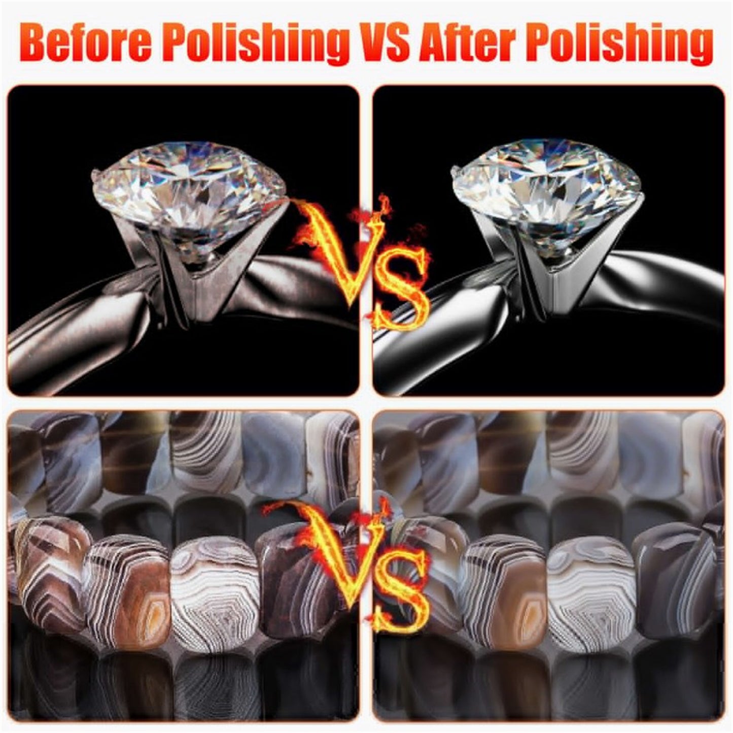 129pcs Polishing Wheels Set With 3.175mm Shank Rotary Tools Grinding Accessories For Gemstones Glass Ceramics 129PCS