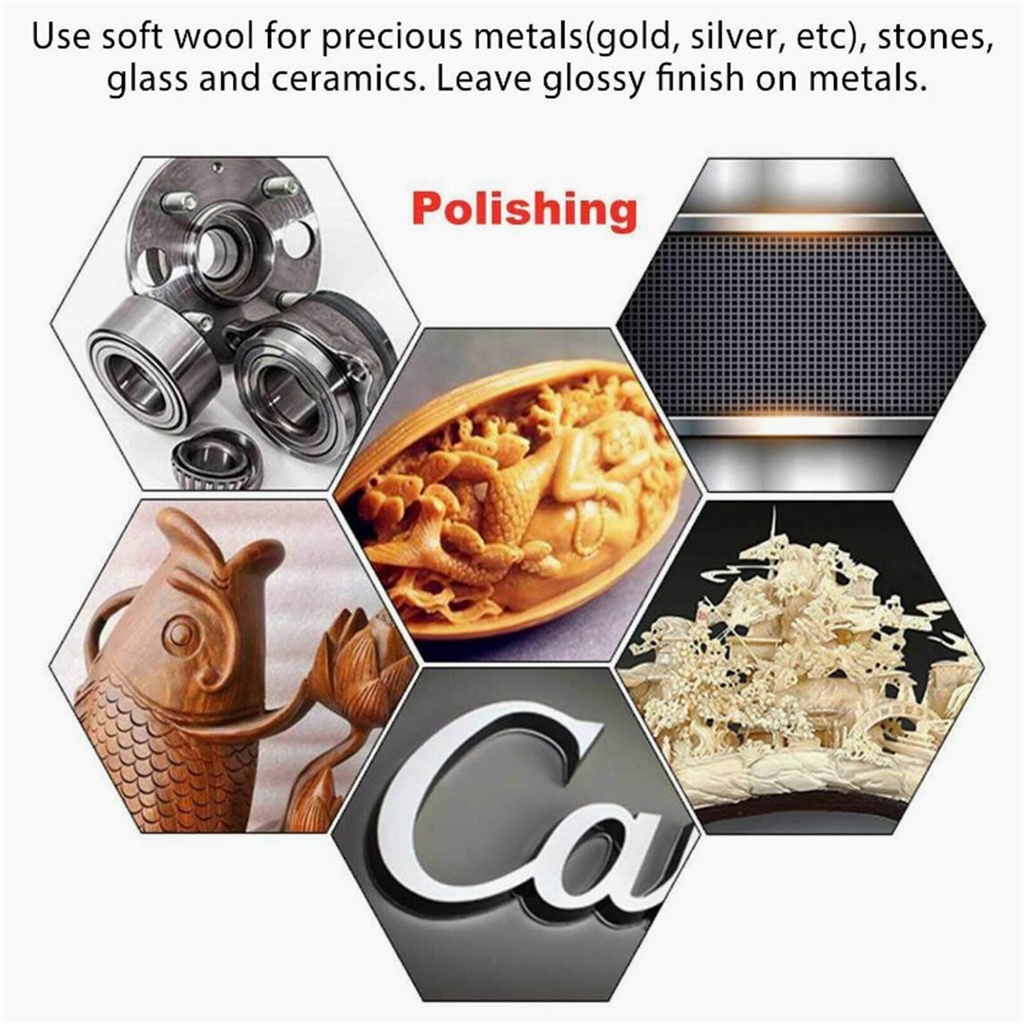 129pcs Polishing Wheels Set With 3.175mm Shank Rotary Tools Grinding Accessories For Gemstones Glass Ceramics 129PCS