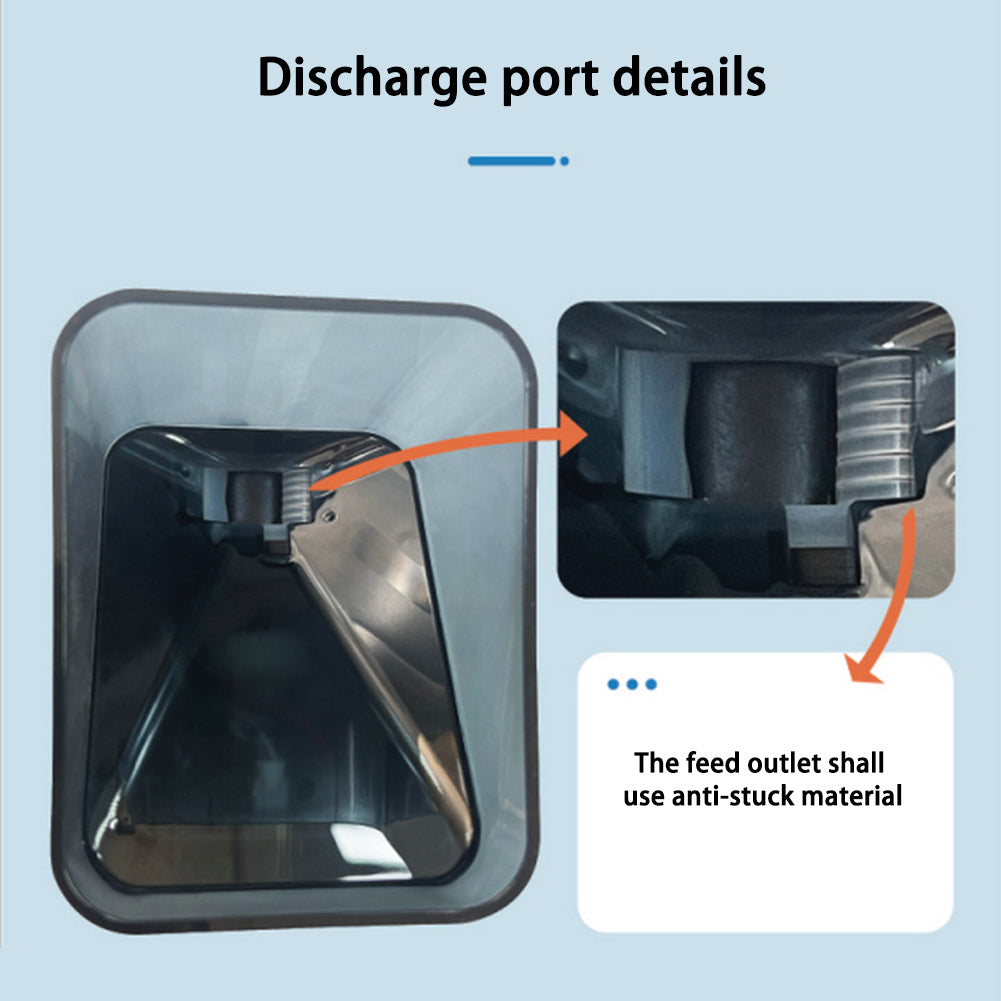 Automatic Fish Feeder 450ml Large Capacity Adjustable Feeding Amount Intelligent Timing Aquarium Supplies 9x11x14.2cm