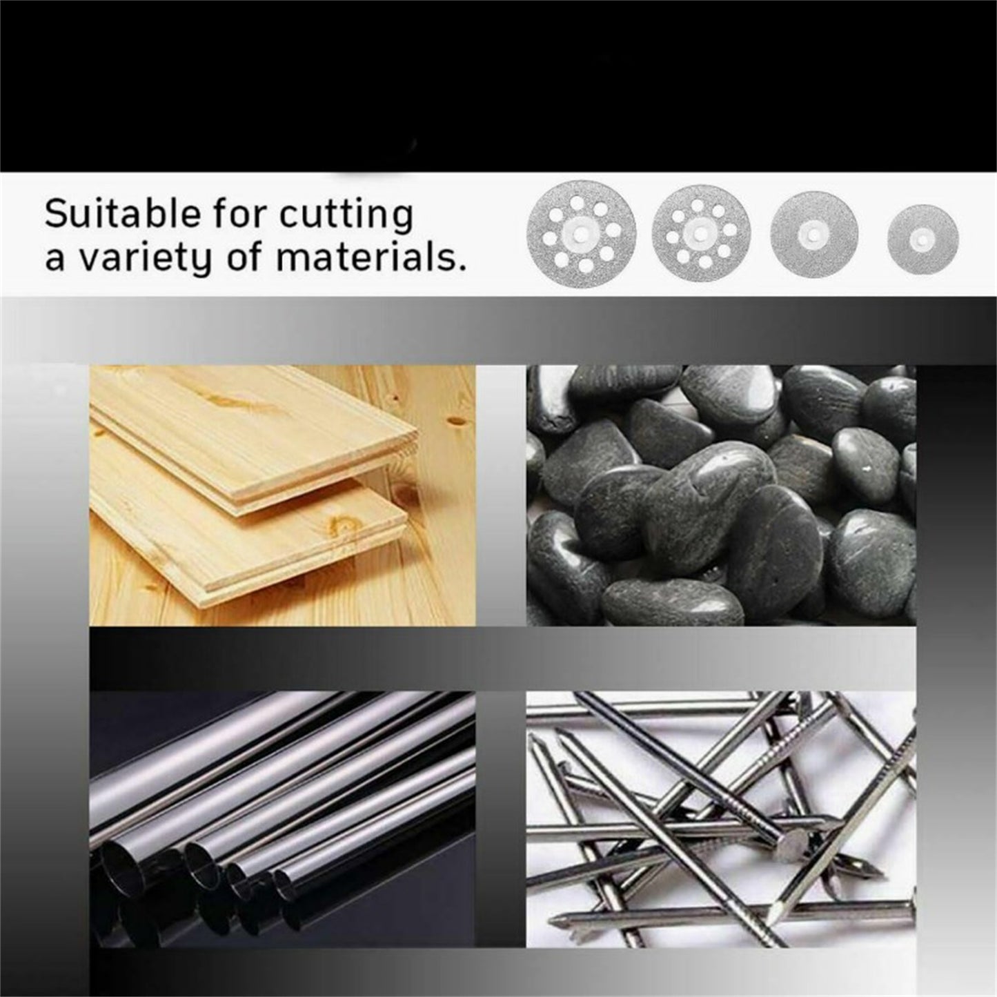 50Pcs Rotary Cutting Wheels Tool Kit With Mandrels Screwdrivers High Cutting Efficiency For Wood Glass Plastic Stone Metal 50pcs