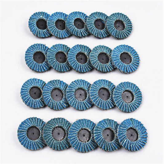 20 PCS Flap Disc 2 Inch T27 40 Grits High Density Zirconia Round Sander Grinding Sanding Sandpaper Wheels 2-in Flap Disc 40 Grits