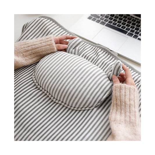 Electric Heating Blanket With Cartoon Hand Warmer 5V Safe Voltage Washable Fast Heating USB Heated Blanket (72CM x 115CM) grey