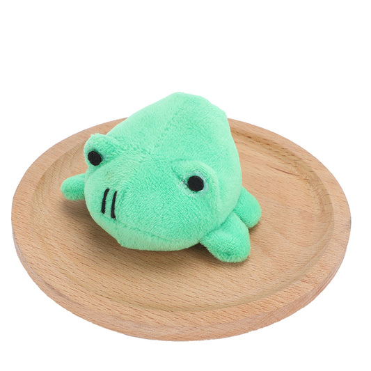 Cat Toys Simulation Hedgehog Bird Ladybird Frog Squeaky Interactive Plush Toys Pet Supplies For Small Dogs Puppy Kitten Frog