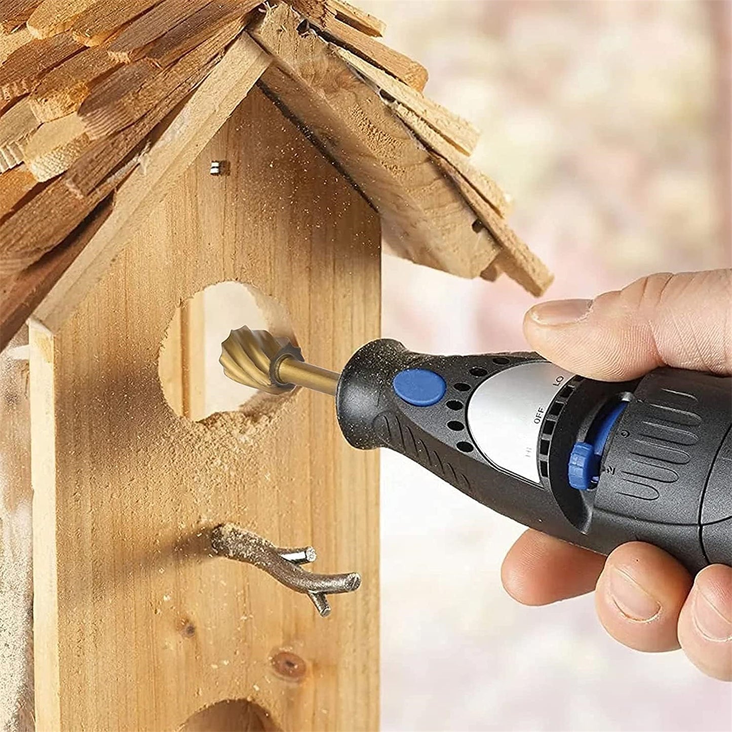 20pcs Solid Carbide Burr Set HSS 1/8"" Shank Rotary Files Burrs Grinder Drill Bit Set For Woodworking Engraving Drilling Carving 20pcs