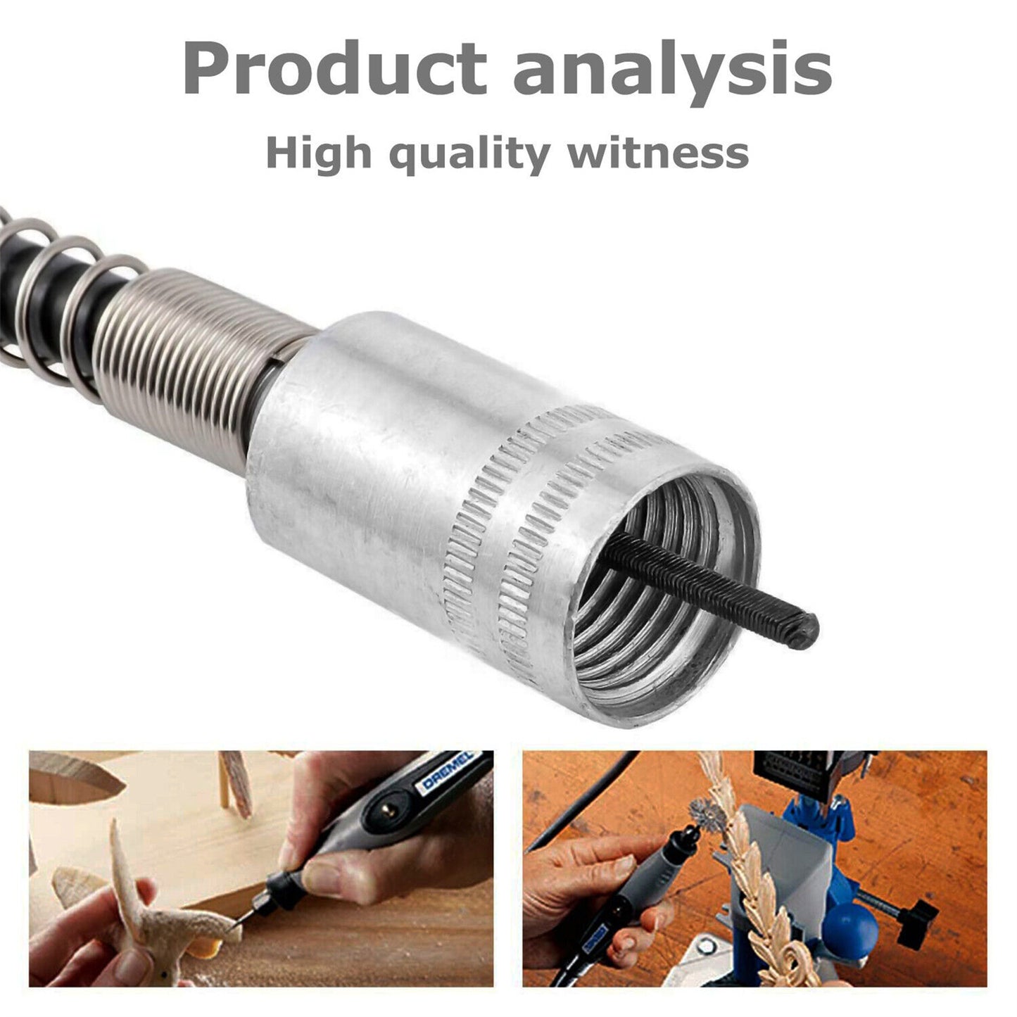 42 Inch Extension Flexible Shaft Rotary Drill Tool Drive Flex Shaft Attachment Rotary Grinder Tools For Grinding Polishing black