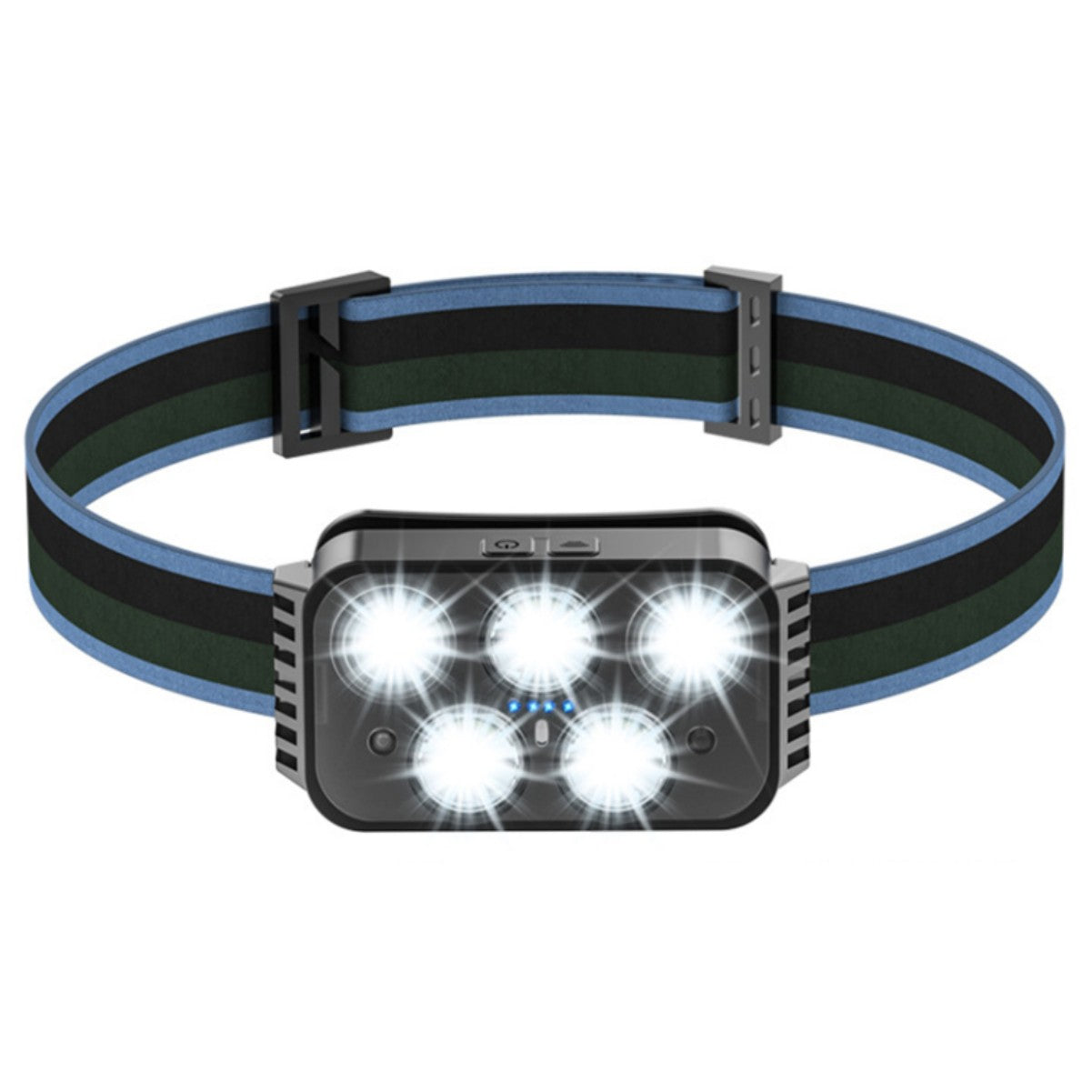 LED Headlamp Flashlight 6 Modes Head Lamp USB Rechargeable Waterproof Head Flashlight For Outdoor Fishing Hiking Camping 5LED