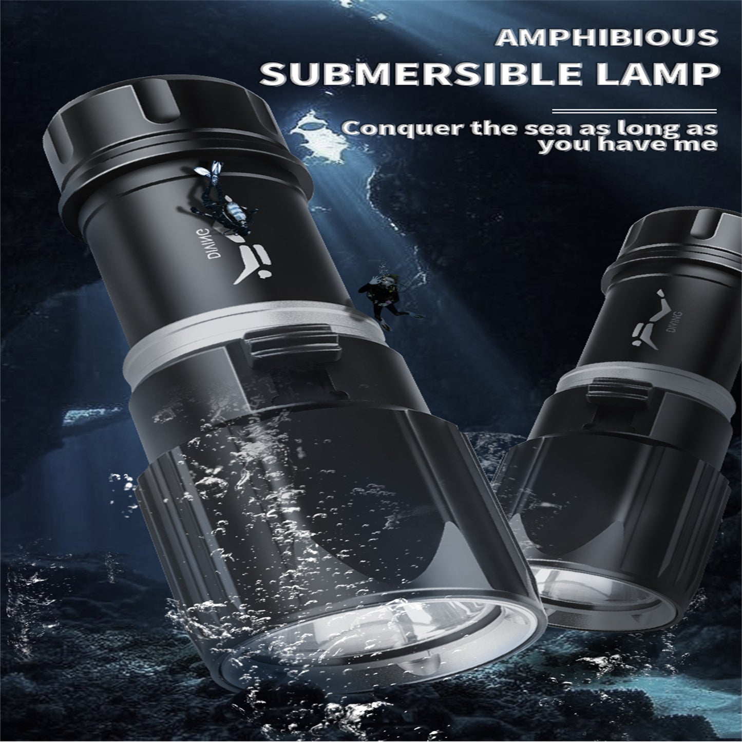 Diving Scuba Flashlight 1000 Lumens IPX8 Waterproof Super Bright XHP 70 LED Torch Rechargeable Flashlight For Snorkel Swimming D180 flashlight